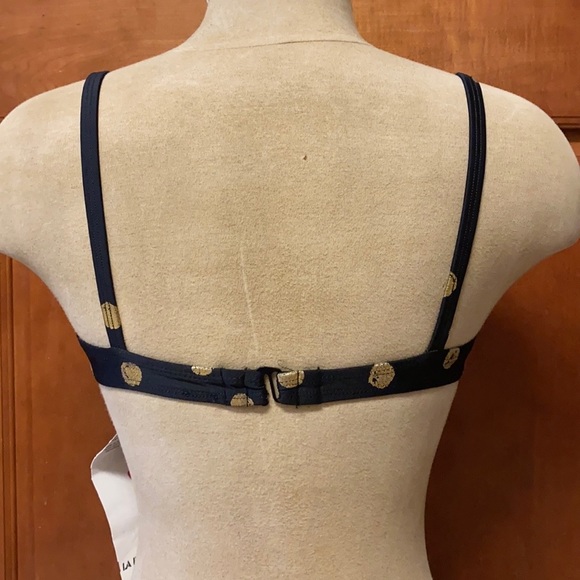 Vintage Bikini Top 90s Polkadot Swimsuit Swim S Small M Medium New - Picture 3 of 10